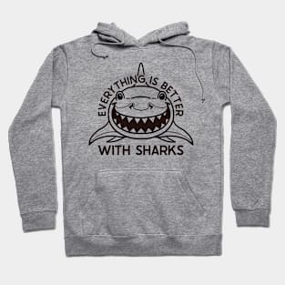 Better with Sharks (Lineal) Hoodie